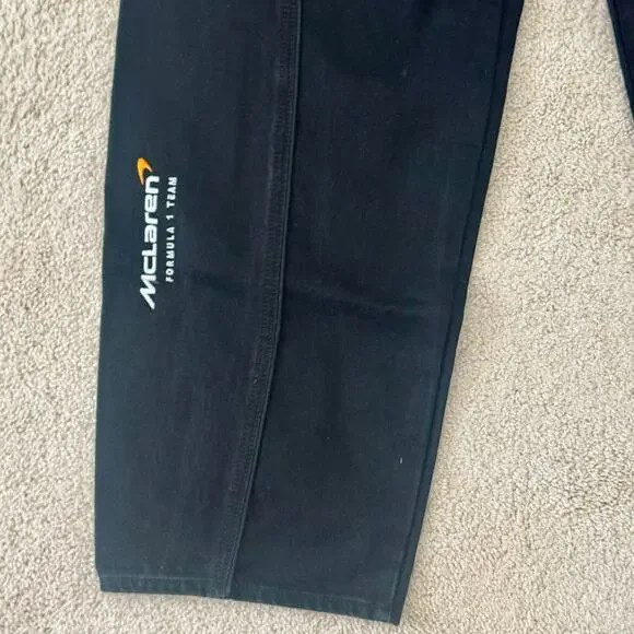 Levi's x McLaren Speed Baggy Jeans Black Formula 1 Racing Womens Sz 31